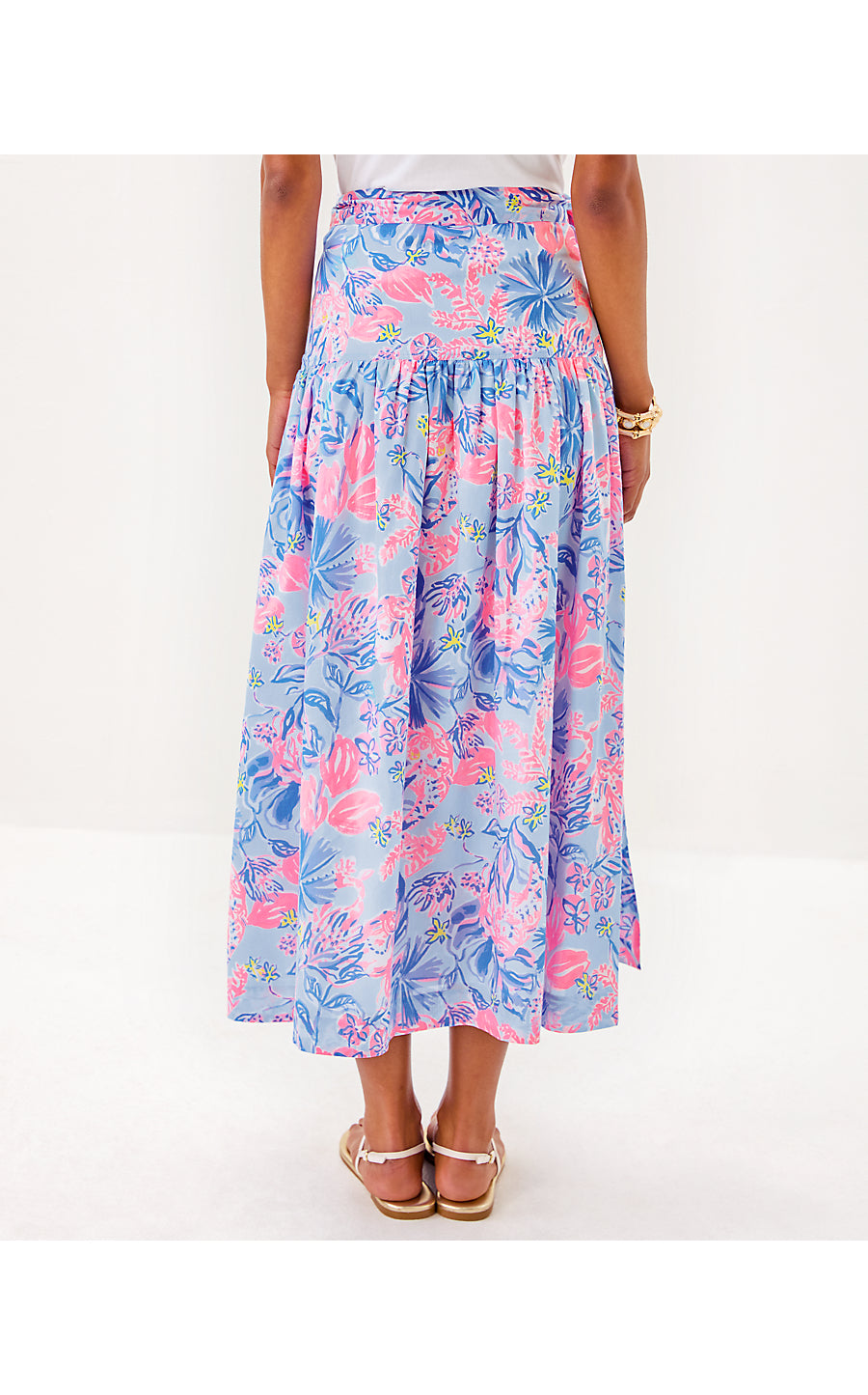 CORINA MIDI SKIRT - MULTI - ELEPHANT SPLASH