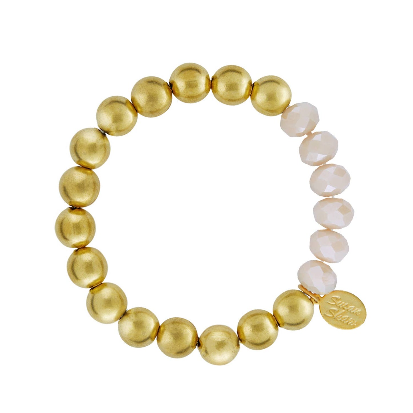 Milly Margaret Bracelet- Ivory Crystal