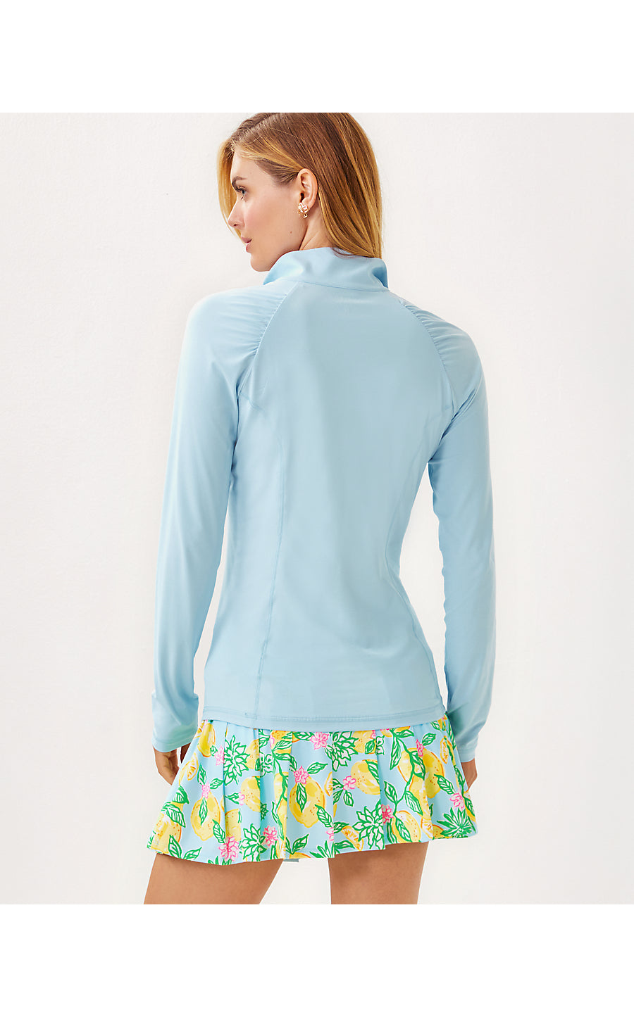 JUSTINE HALF ZIP UPF 50+ - BLUETTE