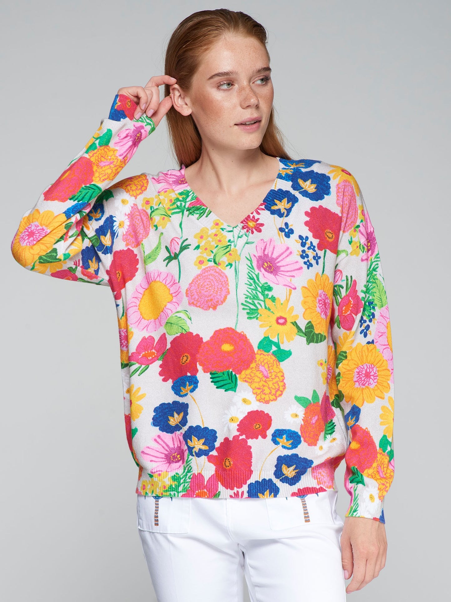 ESTAMPADO SWEATER - MANGA FLORES