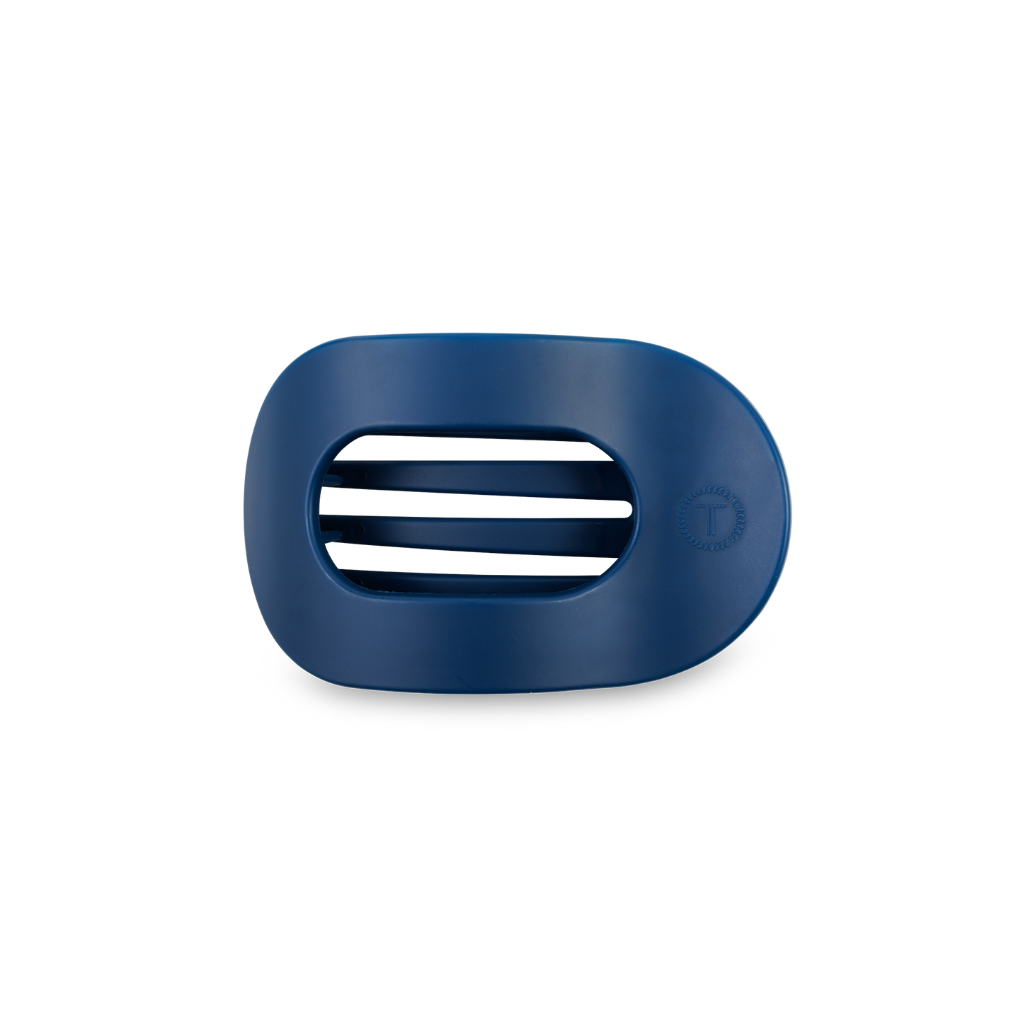 TELETIES - Round Flat Hair Clip | Small | Midnight Rain