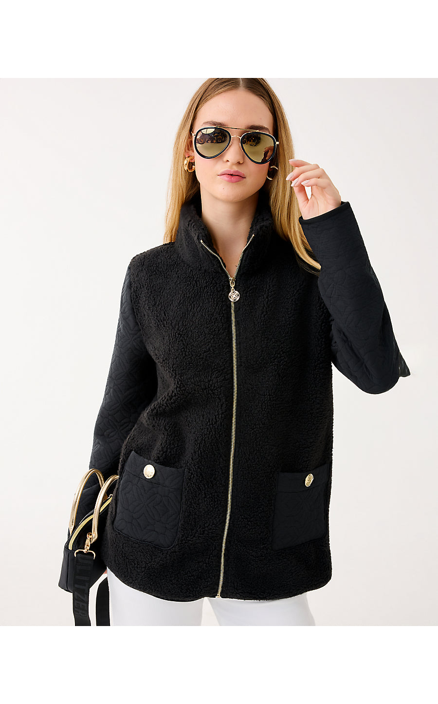 HELAINA SHERPA JACKET - NOIR