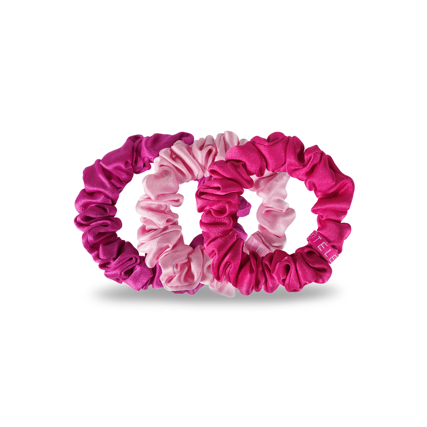 TELETIES - Silk Hair Scrunchie | Small | Rose All Day