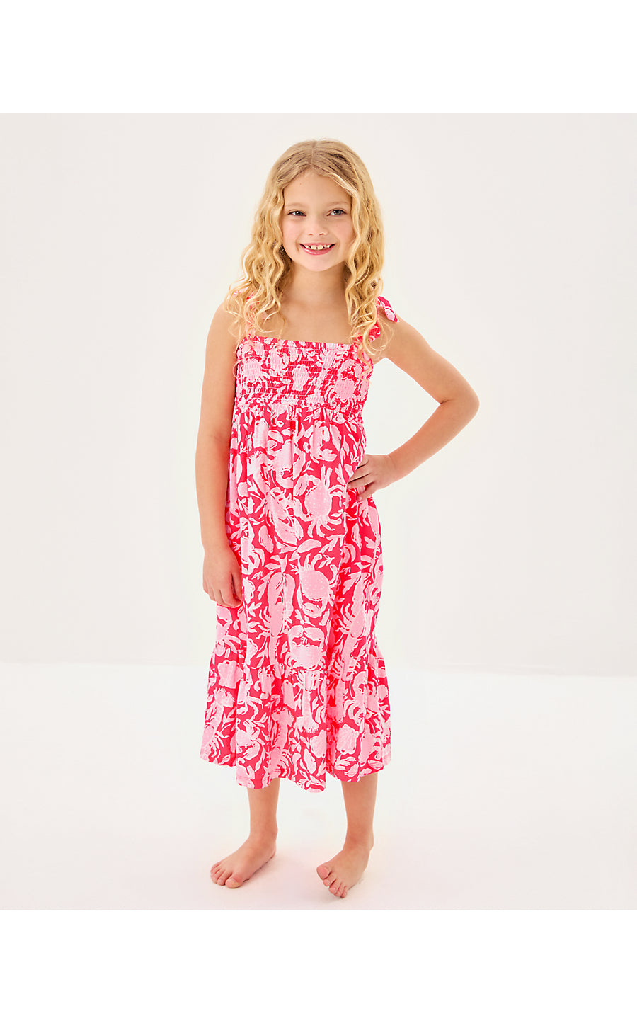 MINI KAILUA MAXI DRESS - CANE CORAL - CRAB COLLAB
