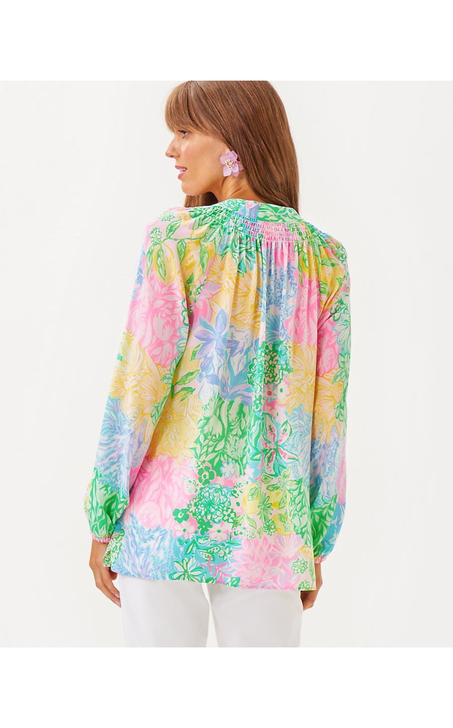 ELSA TOP - MULTI - BRIGHT DELIGHT PATCH