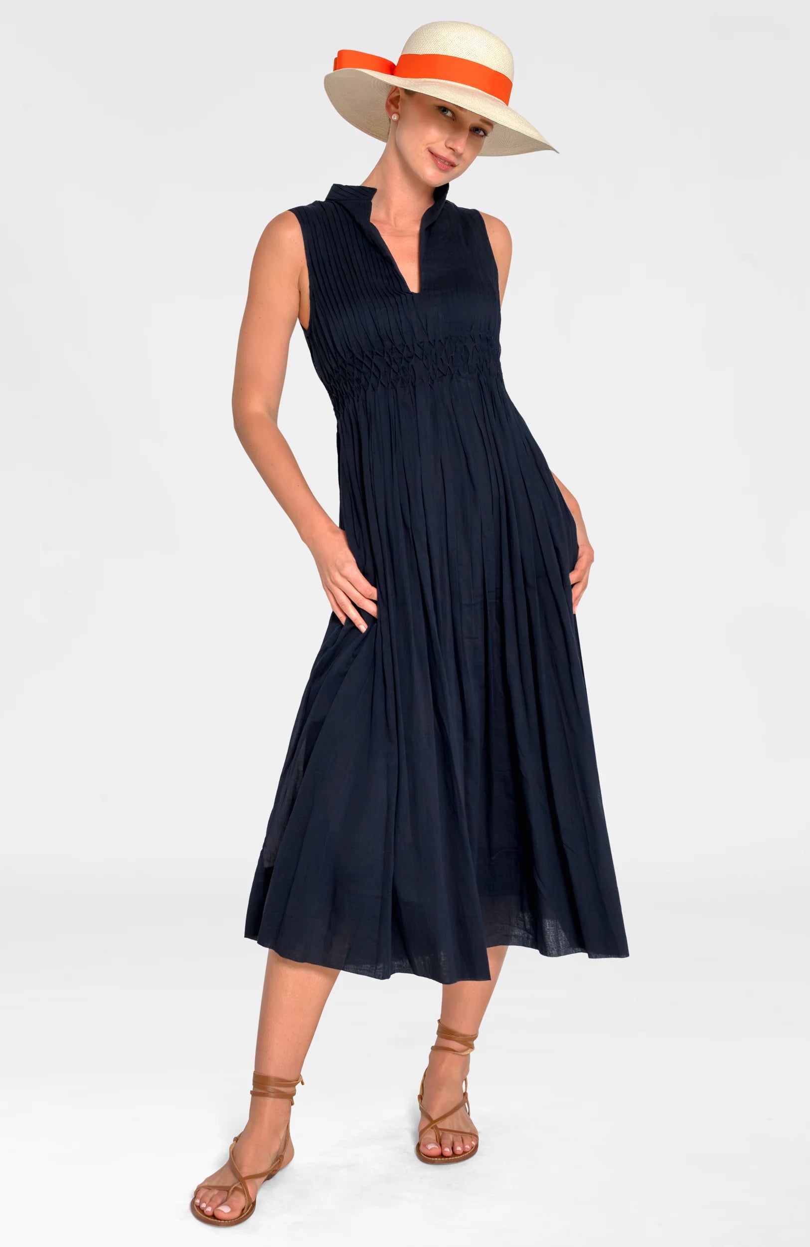 AURORA GODDESS DRESS - NAVY Pink Bee GVL AURORA GODDESS DRESS - NAVY Pink Bee GVL