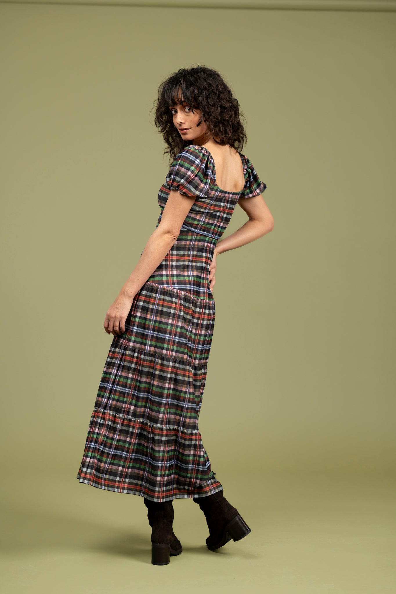 HEIDI DRESS - STOCKHOLM PLAID