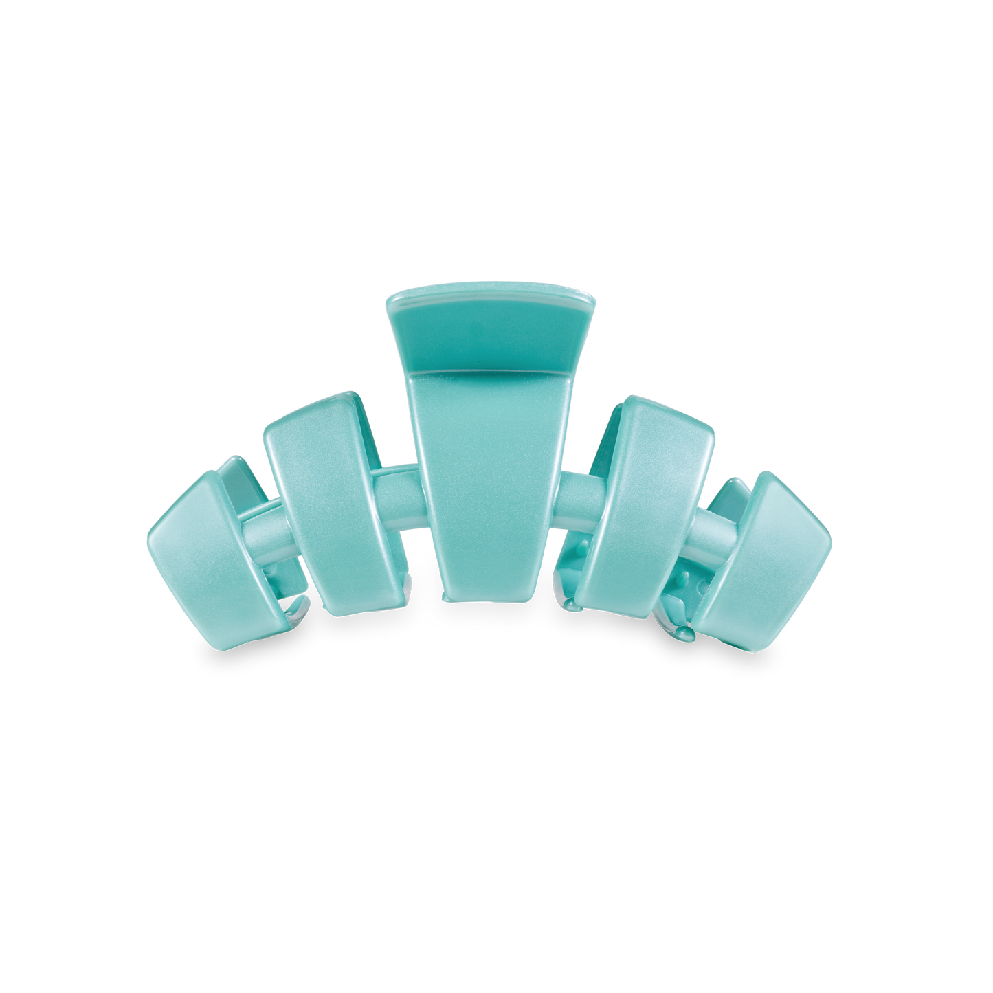 TELETIES - Classic Hair Clip | Small | Totally Turquoise