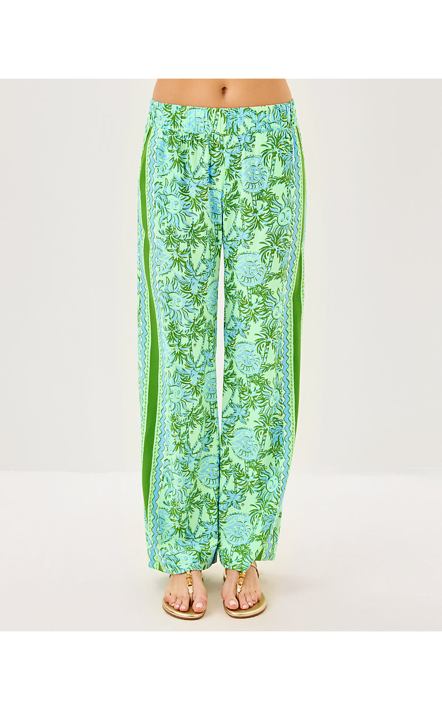 BAL HARBOUR STRETCH PALAZ - COOL MINT - CATCHIN RAYS ENGINEERED PANT