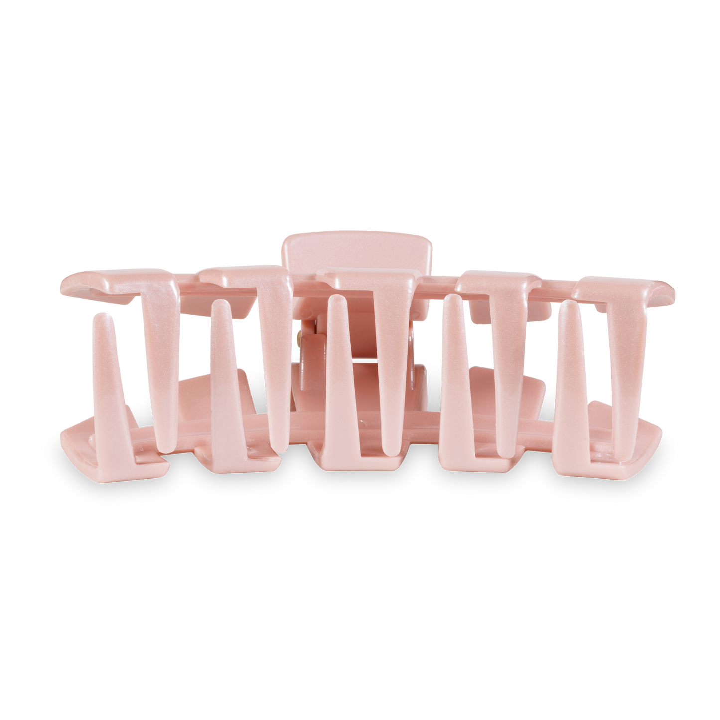 TELETIES - Classic Hair Clip | Large | Pearly Pink