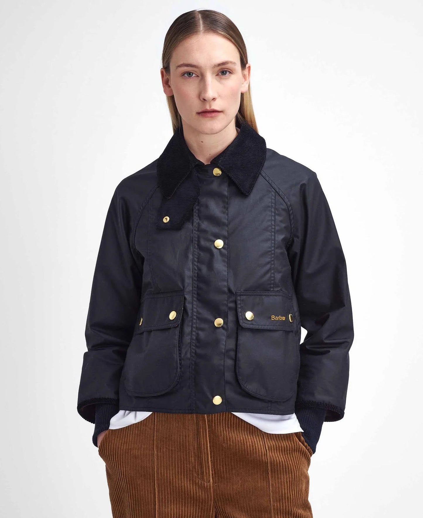 BARBOUR CROPPED BEADNELL- BLACK