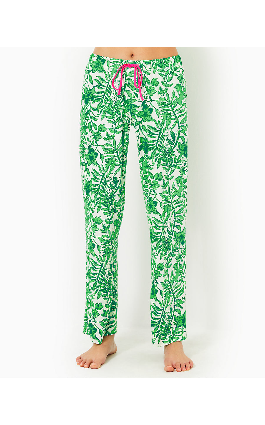 PJ KNIT PANT-FIDDLE LEAF GREEN-LIL ESCAPE PLAN PJS