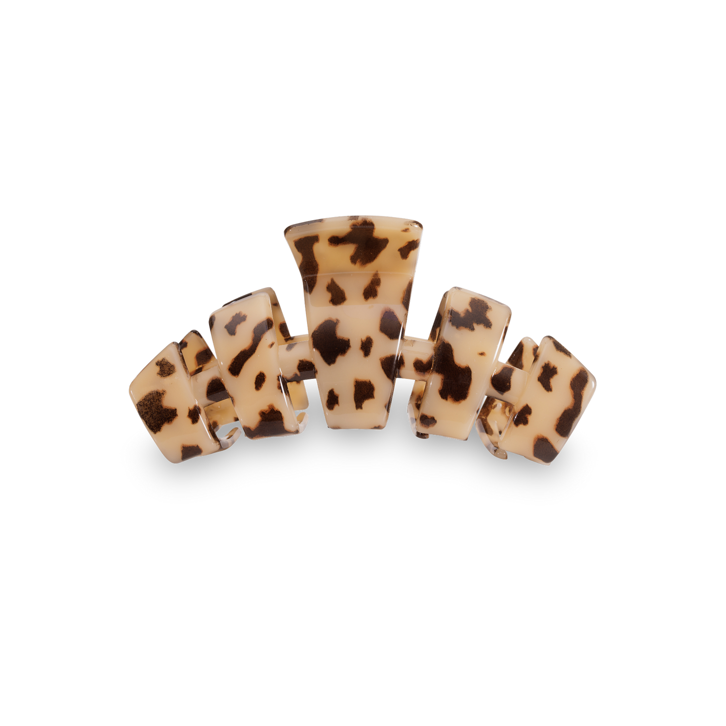 TELETIES - Classic Hair Clip | Large | Blonde Tortoise