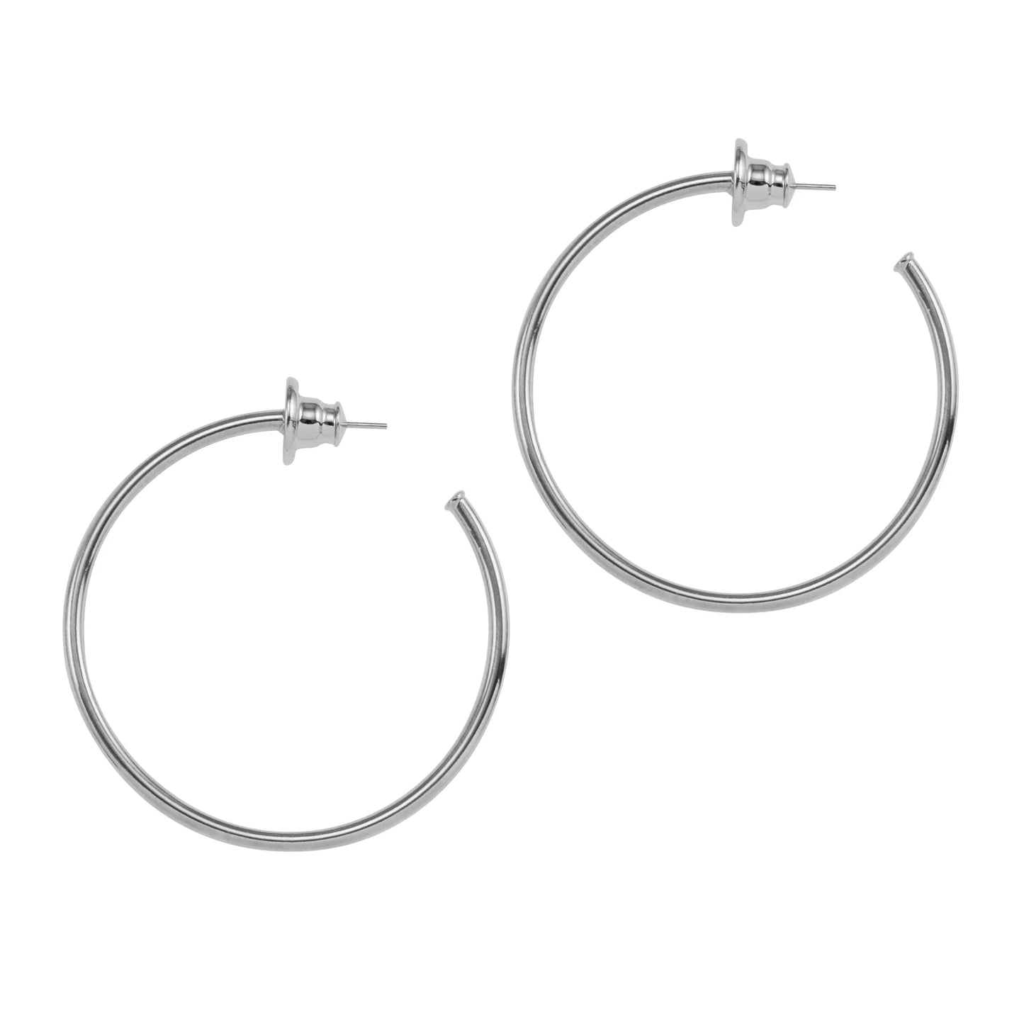 Betty Carre - DEAUVILLE HOOP EARRINGS: Silver