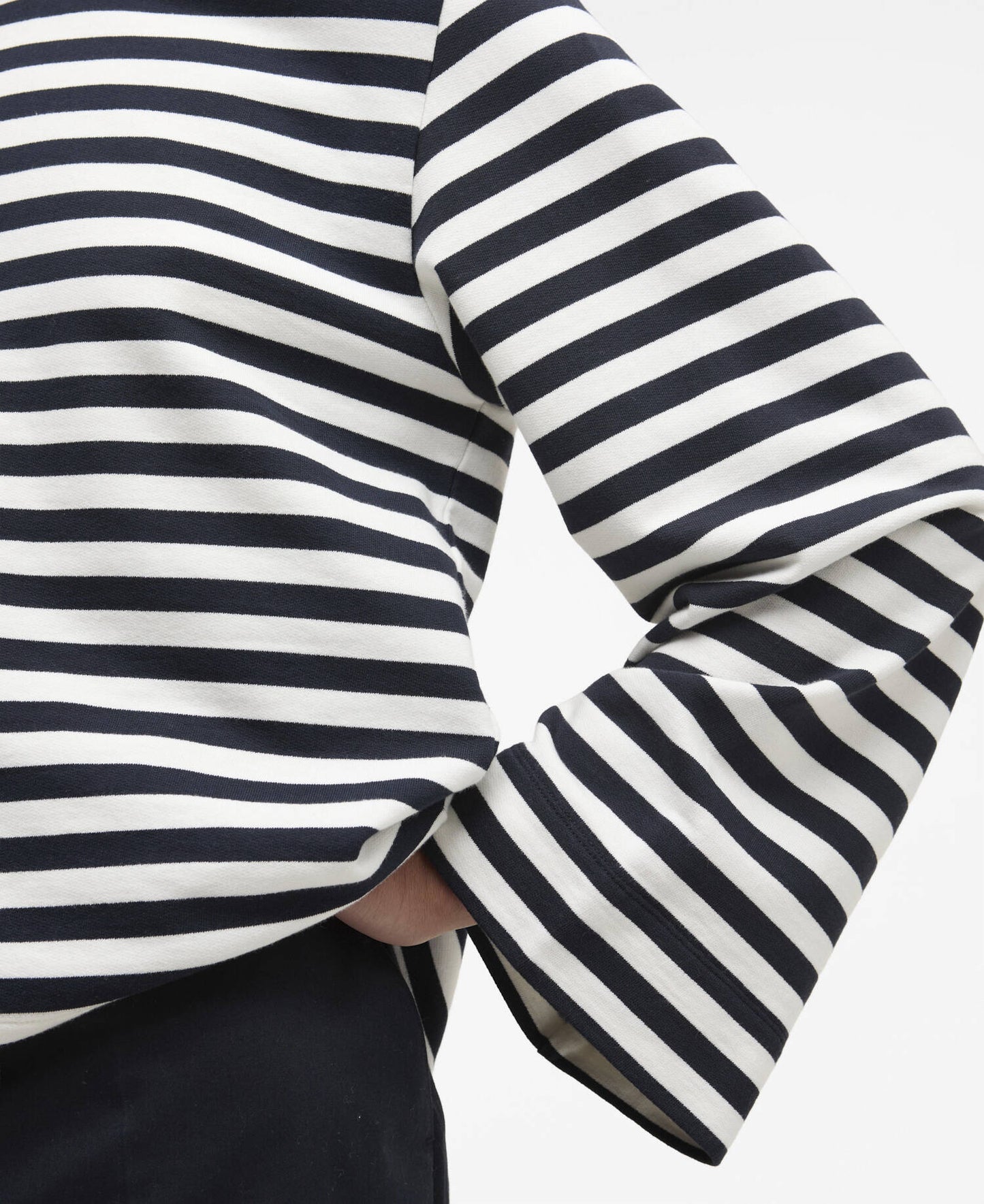 Barbour Layla Sweatshirt Cloud-Dark Navy Stripe