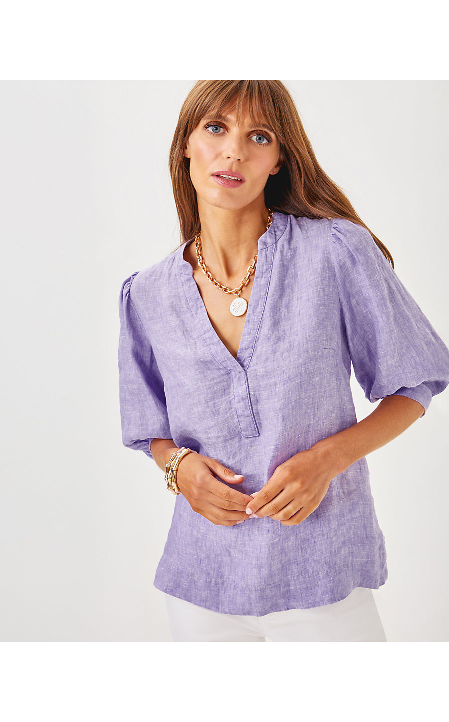 MIALEIGH TOP - TROPICALIA PURPLE X RESORT WHITE