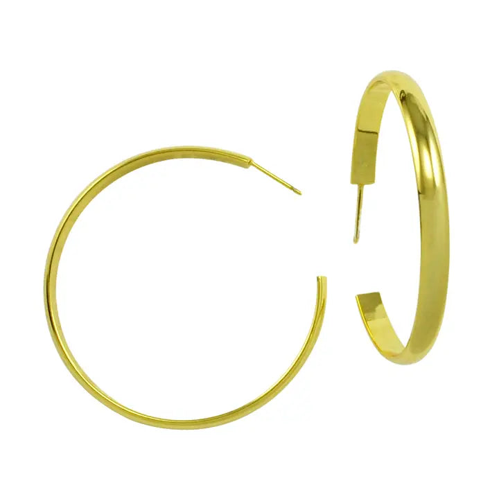 MICHIGAN HOOP EARRING - GOLD