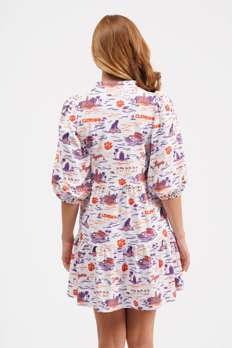 THE TORY DRESS - CLEMSON TOILE