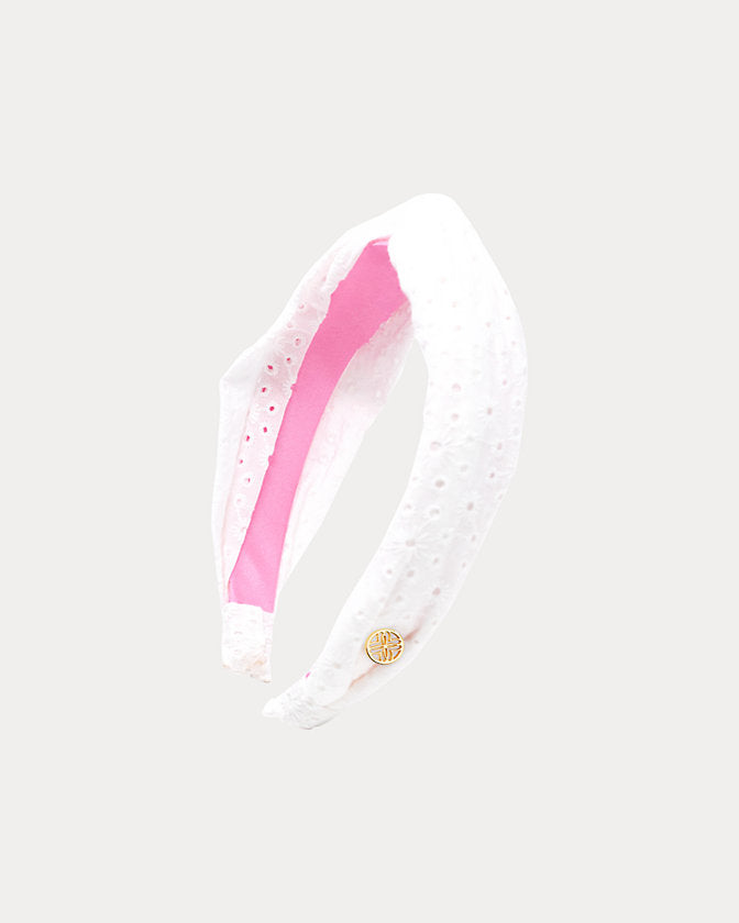EYELET HEADBAND - RESORT WHITE