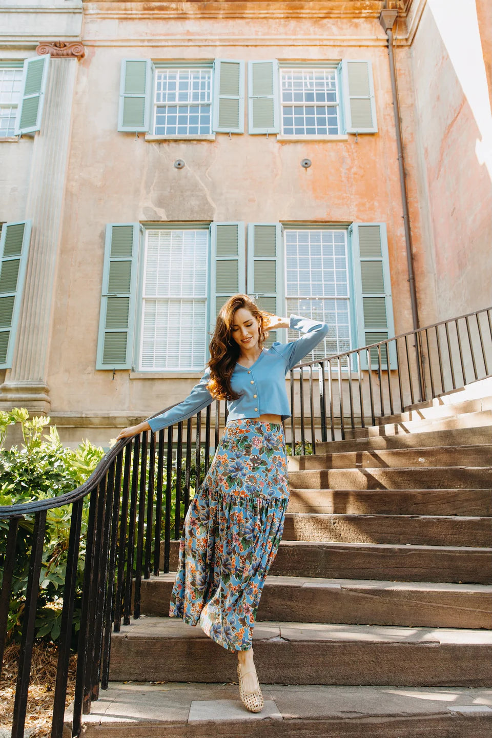The Faye Skirt - Antique Petals