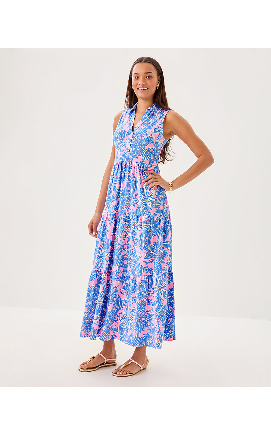 RIEGAN MAXI DRESS - CONCH SHELL PINK - UP SCALE