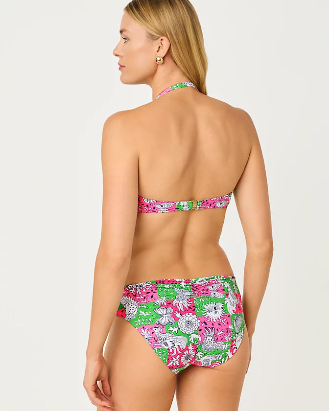 Aleska Bandeau Top Cherry Blossom Pink Lil Chicken Check
