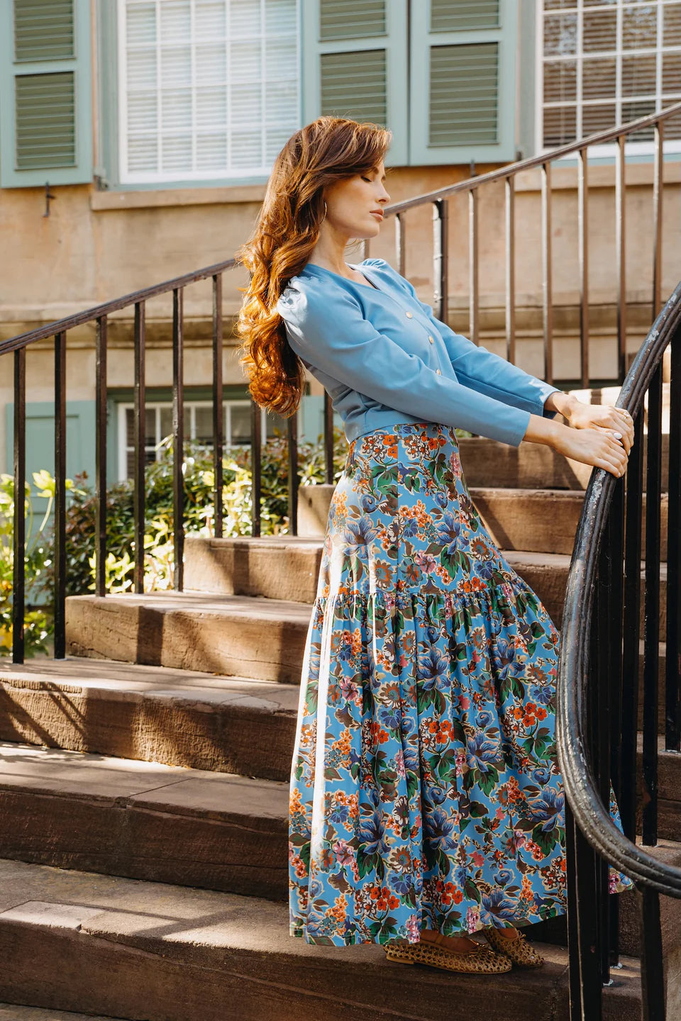 The Faye Skirt - Antique Petals