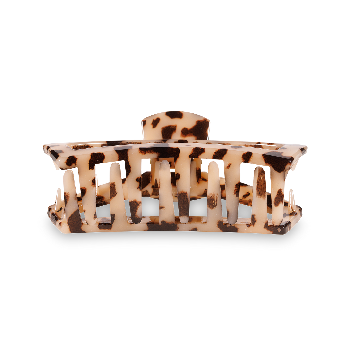 TELETIES - Open Hair Clip | Medium | Blonde Tortoise