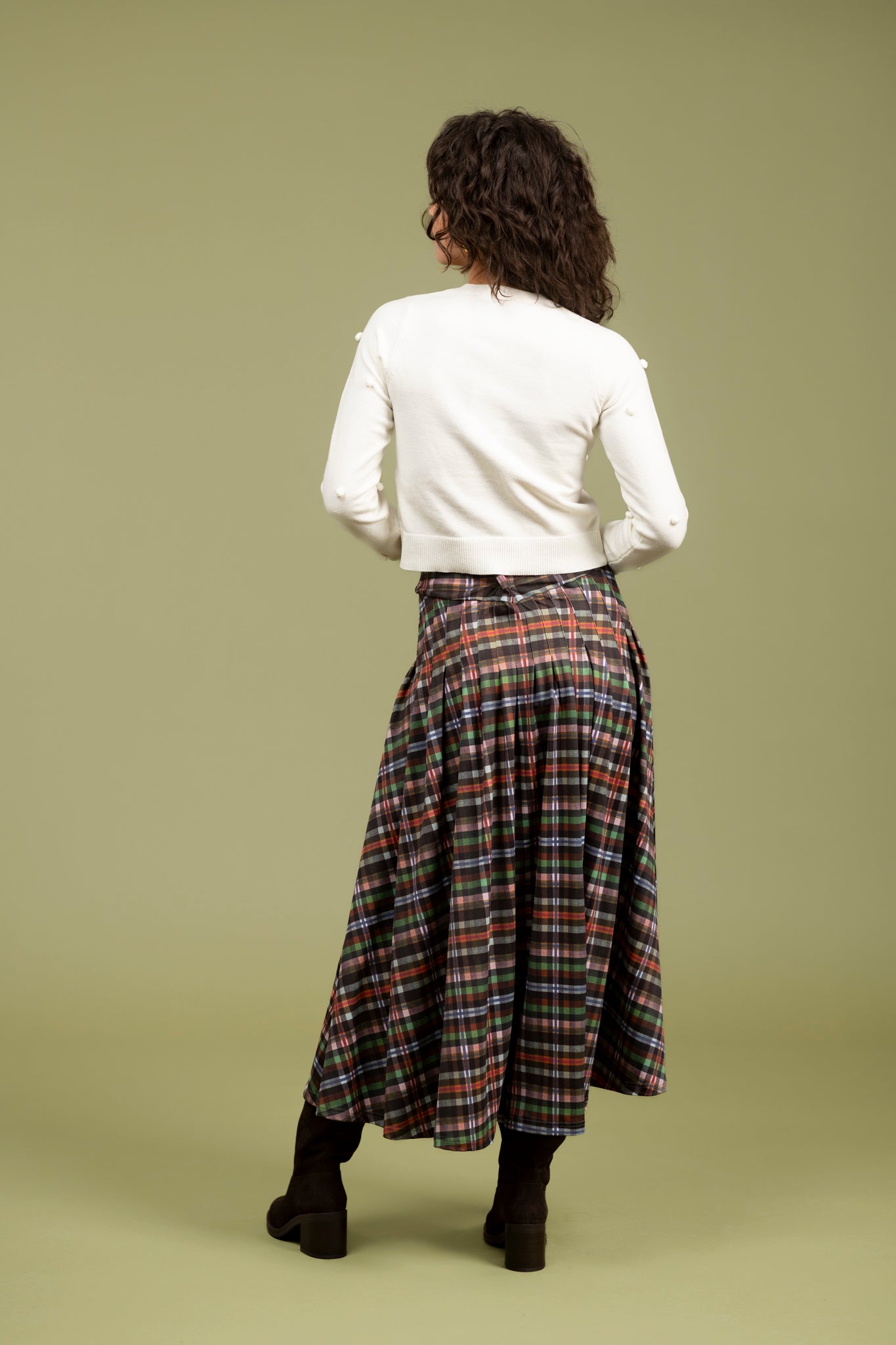 LENNOX SKIRT - STOCKHOLM PLAID