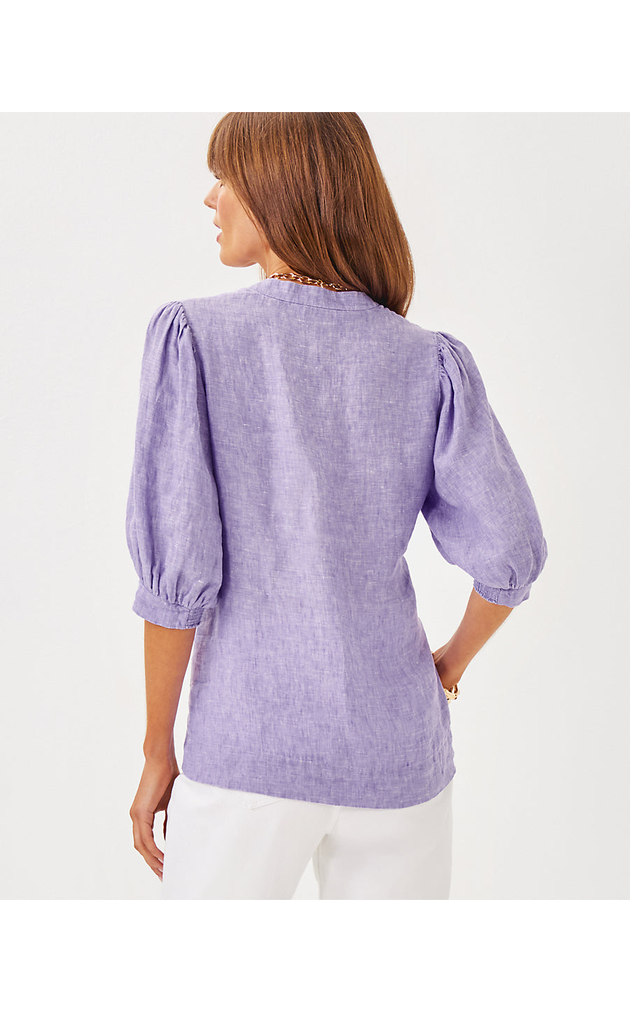 MIALEIGH TOP - TROPICALIA PURPLE X RESORT WHITE