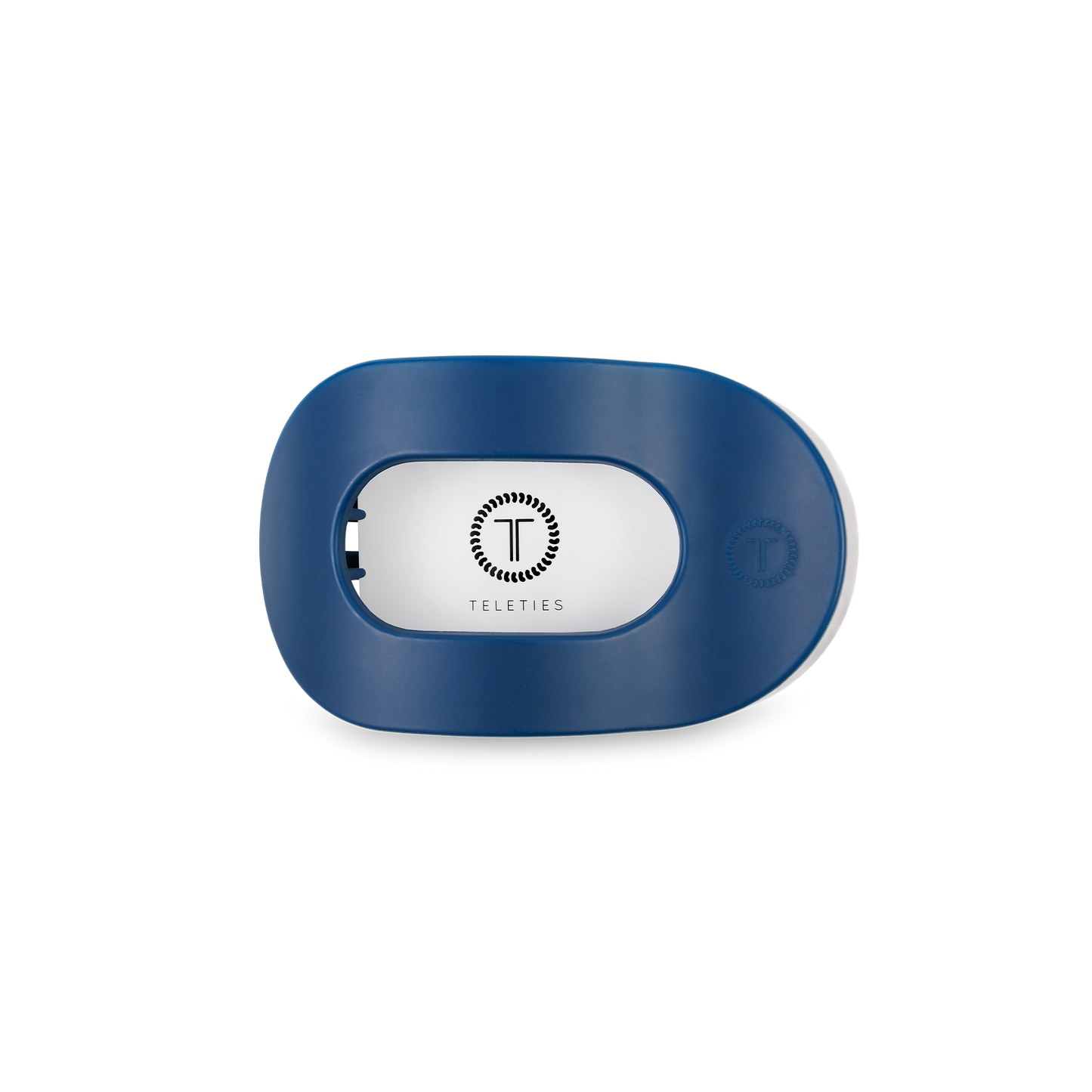 TELETIES - Round Flat Hair Clip | Small | Midnight Rain
