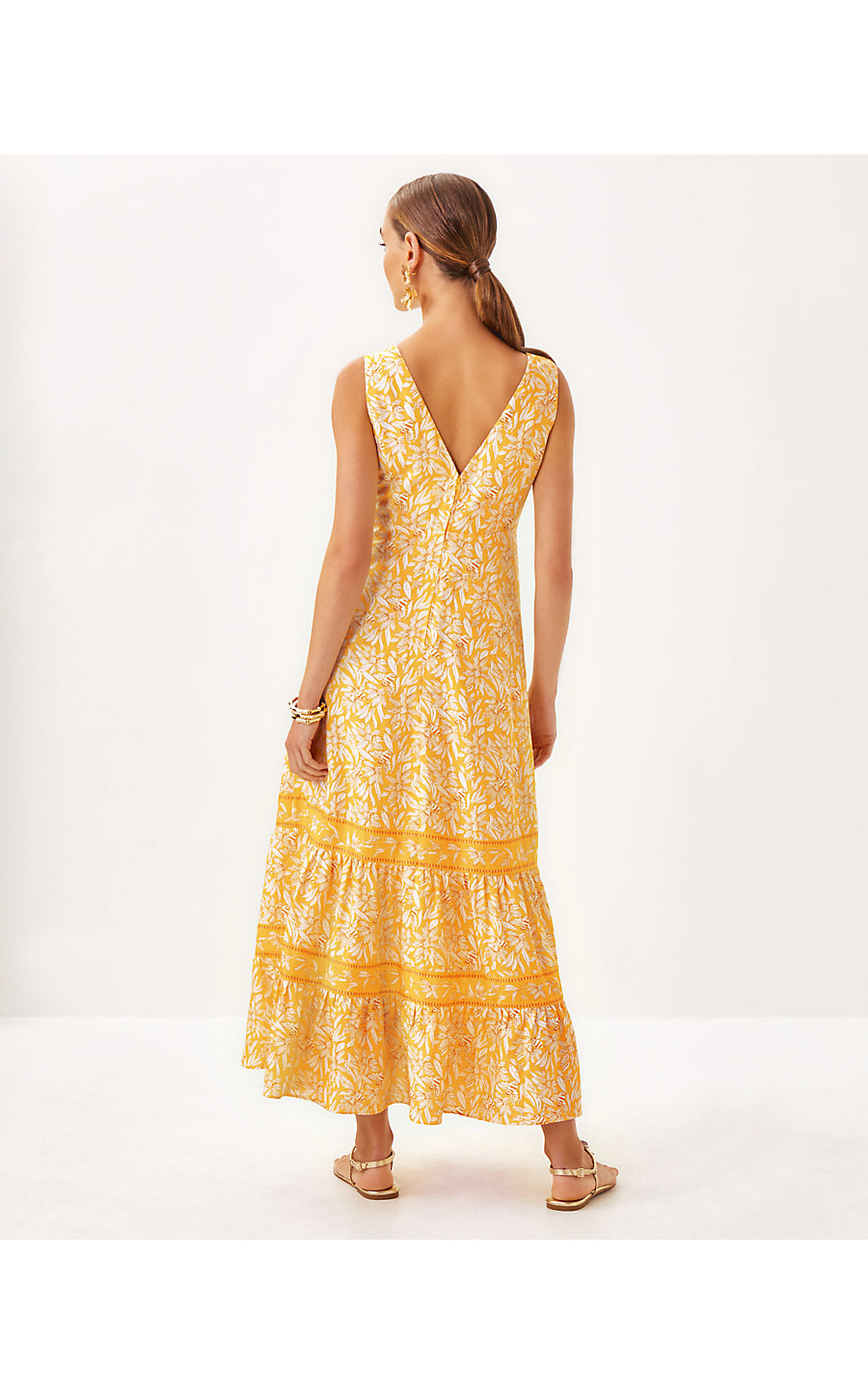 AVLYN MAXI DRESS - HONEYCOMB - HIDEAWAY HONEYCOMB ENGINEERED WOVEN DRESS