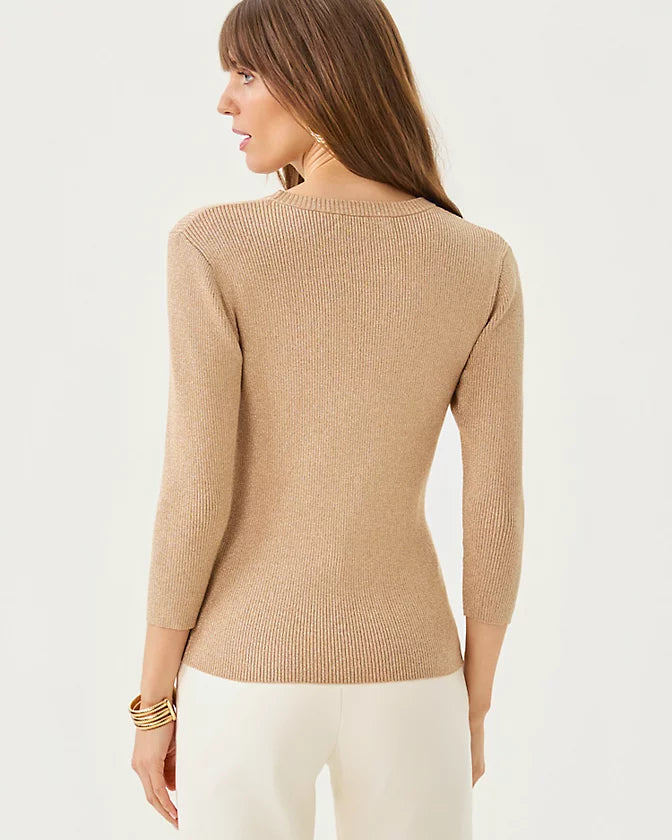 ESLI SWEATER - SAND BAR METALLIC