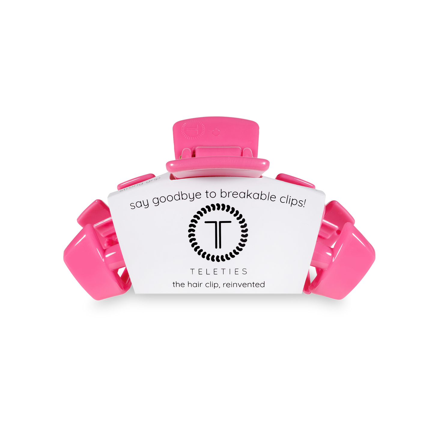 TELETIES - Classic Hair Clip | Small | Paradise Pink