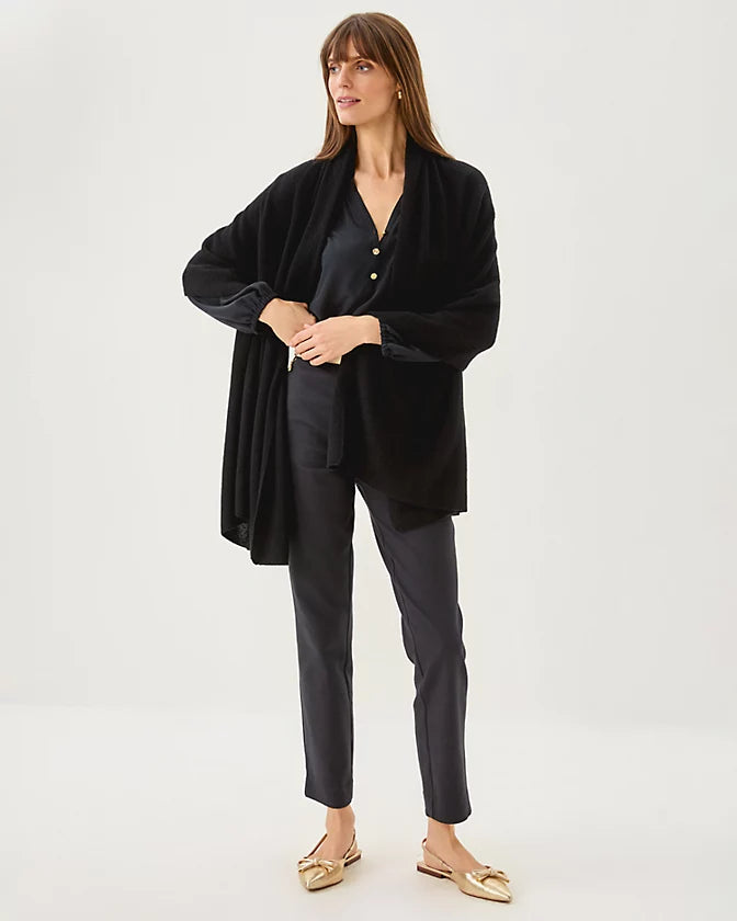 LANELLE CASHMERE WRAP - BLACK