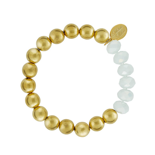 Milly Margaret Bracelet- White Crystal