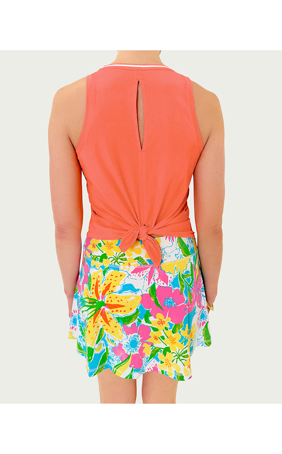 WESTLEY CUTOUT TANK UPF 5 - SUNSET ORANGE