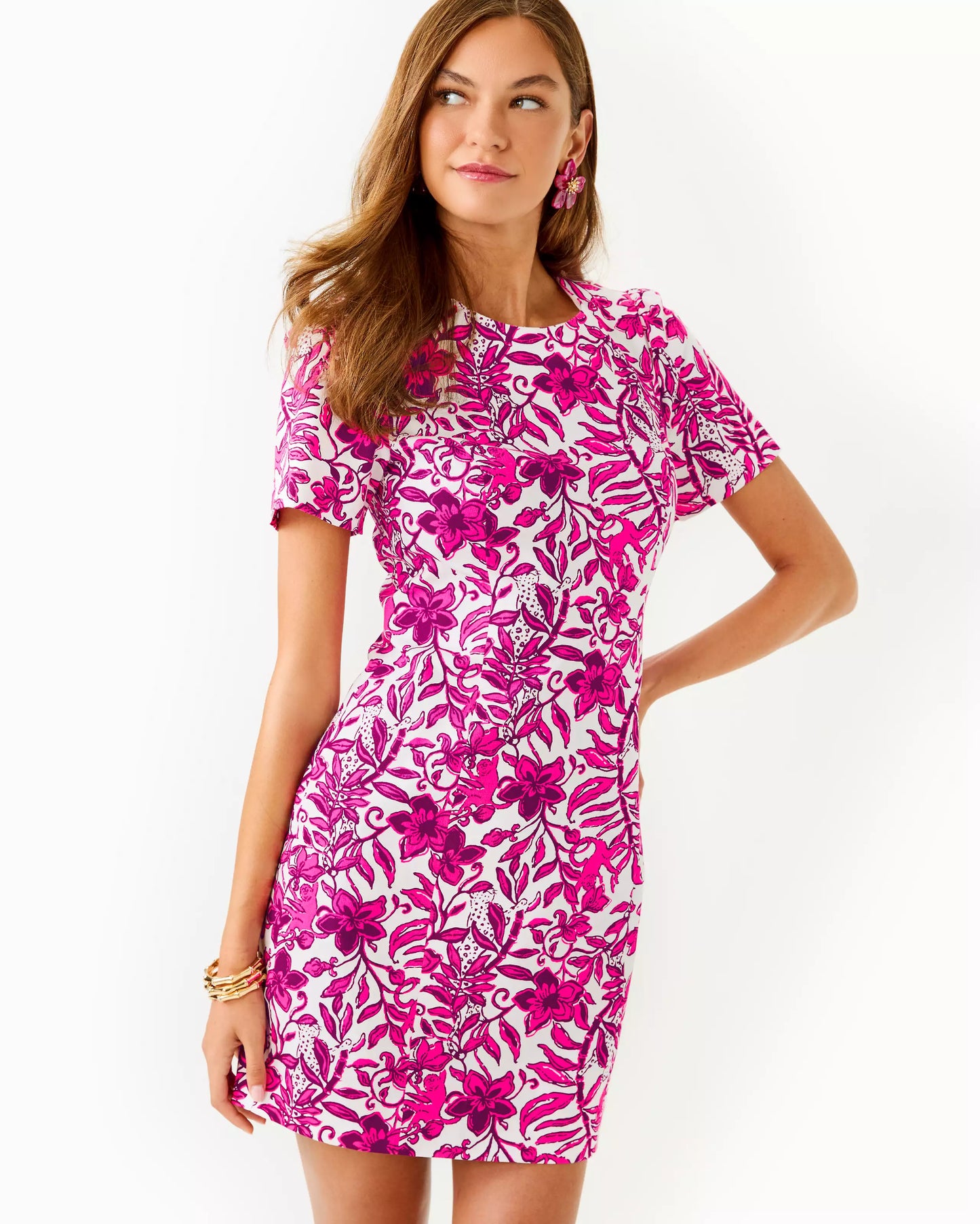 MILA SHORT SLEEVE STRETCH - ELDERFLOWER BLOSSOM - LIL ESCAPE PLAN