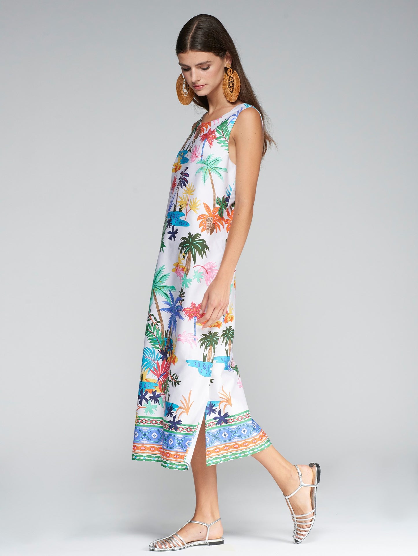 LIANA DRESS - MULTI PALM
