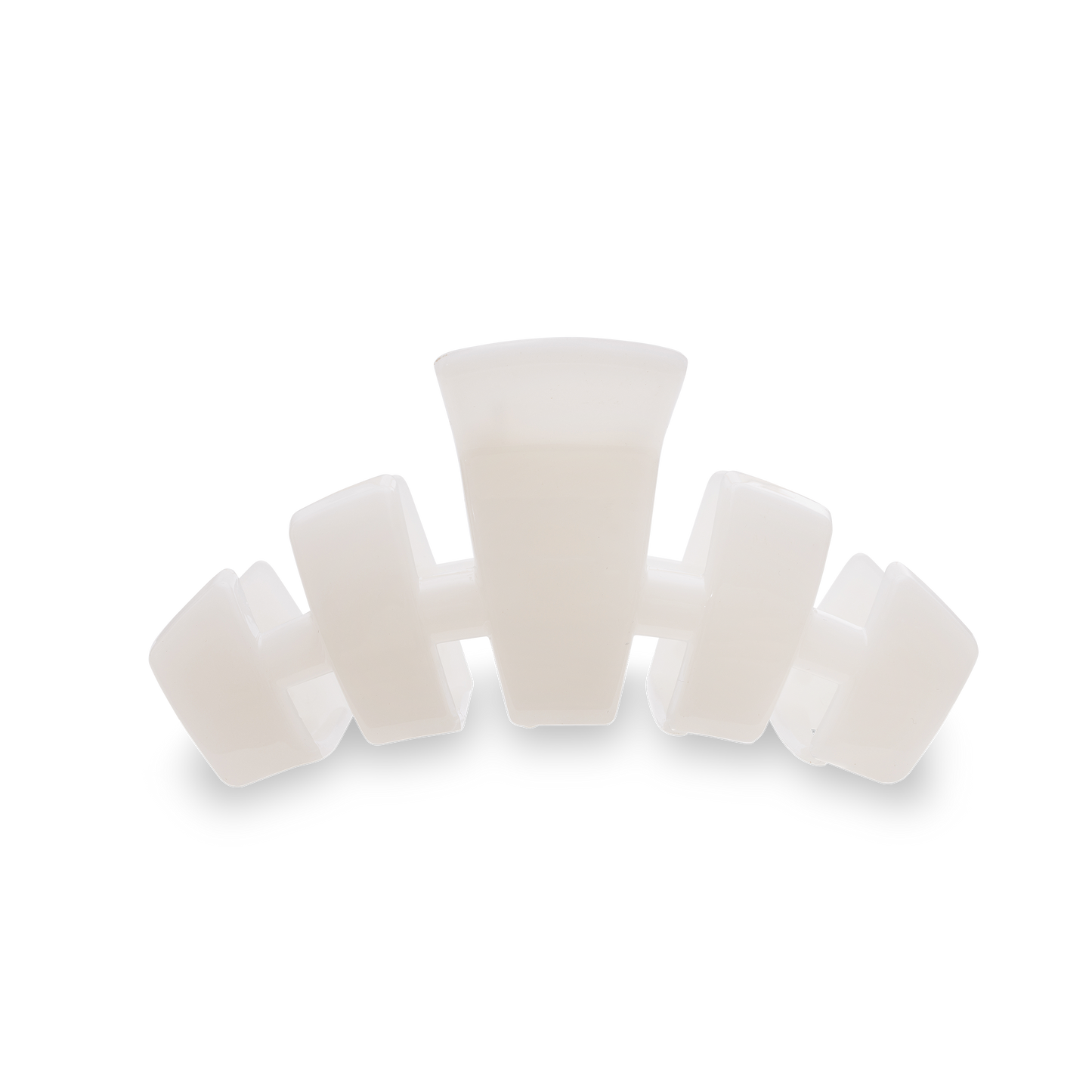 TELETIES - Classic Hair Clip | Medium | Coconut White