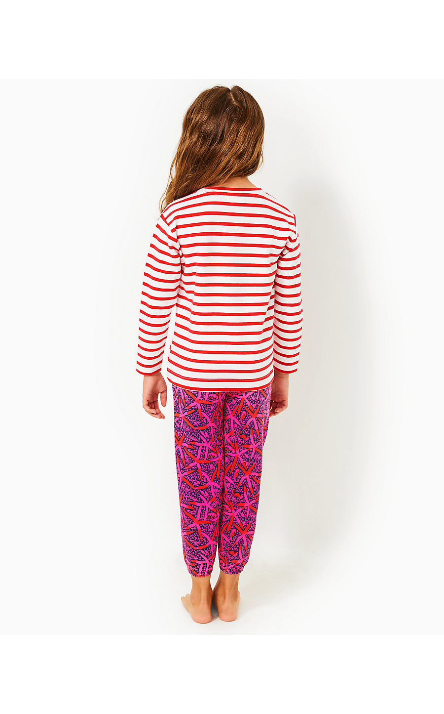 MINI MALLIE TERRY PANT - PASSION FRUIT PINK - STAR SEARCHING
