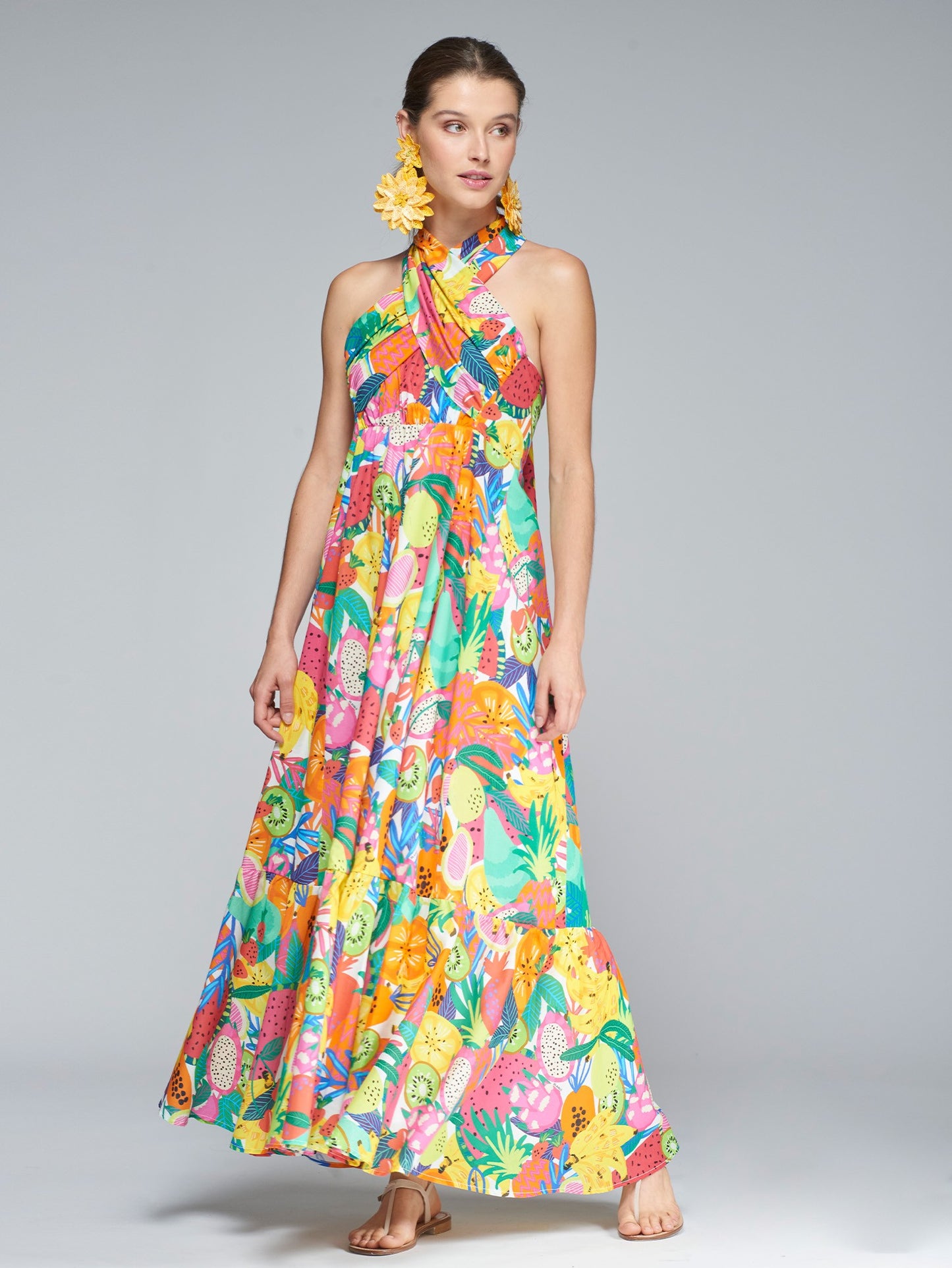 SUSAN DRESS - MULTI FRUIT