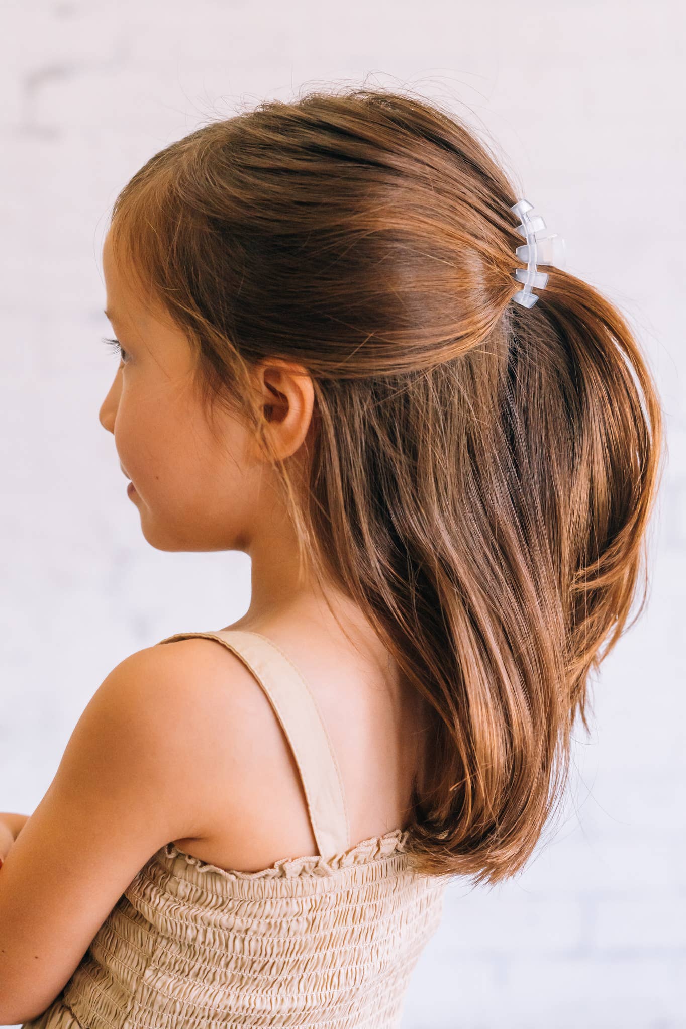 TELETIES - Classic Hair Clip | Tiny | Coconut White