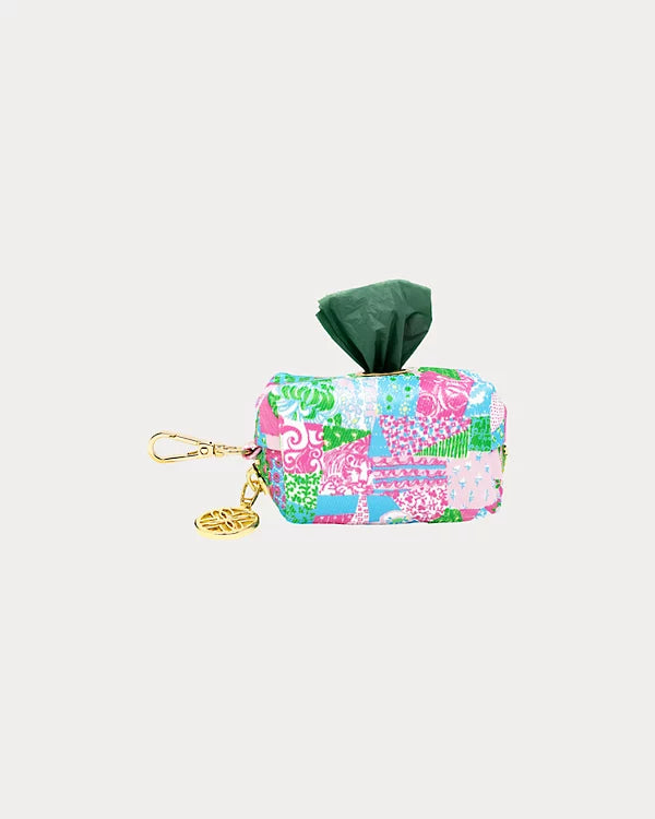 Pet Waste Bag Holder - Multi Crazy Quilt