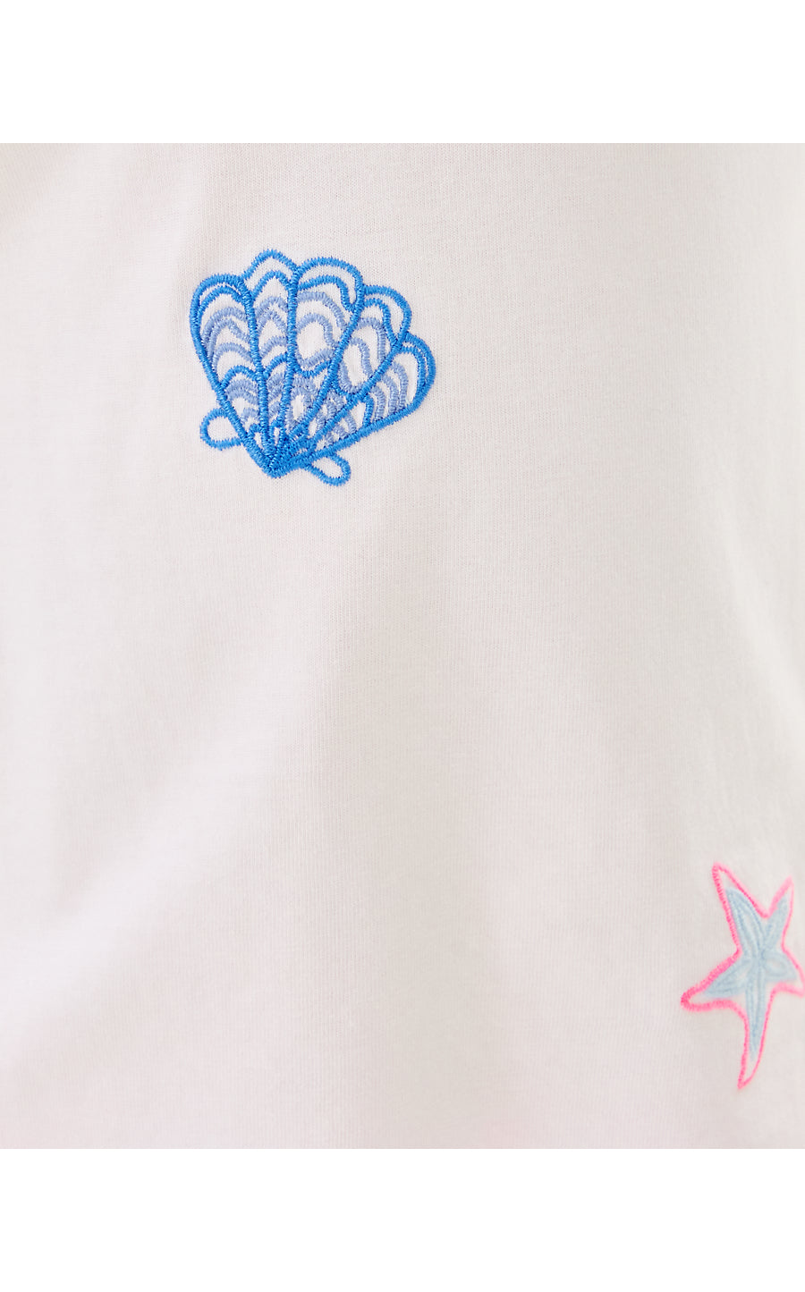 MINI RALLY TEE - MULTI - COOL AS SHELL EMBROIDERY CHILDRENS