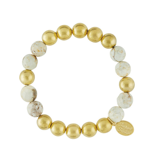 Margaret Mini Stone Bracelet -  Natural Agate