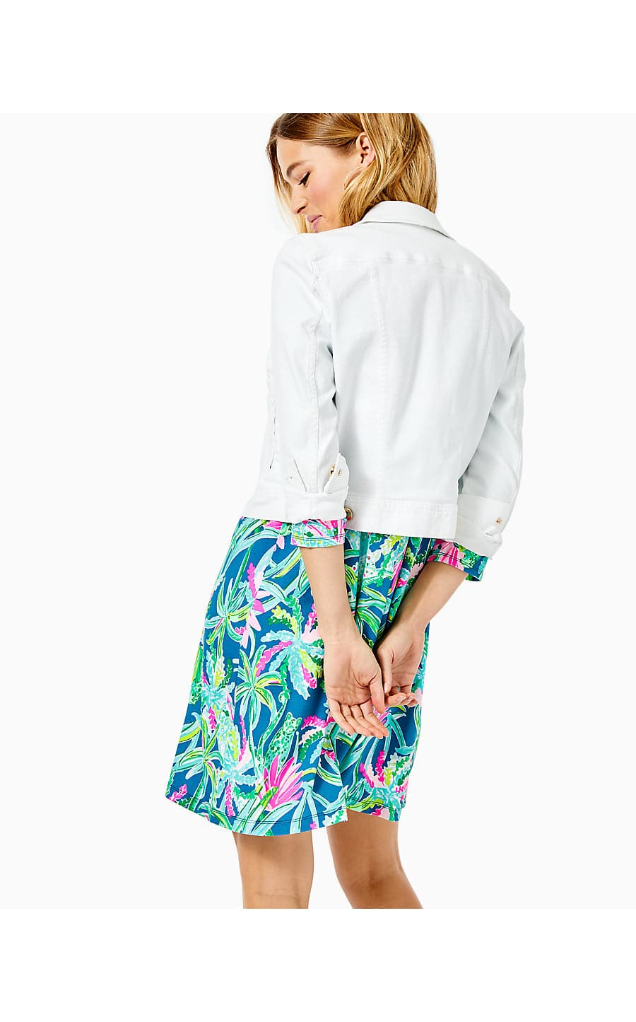 SEASPRAY DENIM JACKET - Resort White