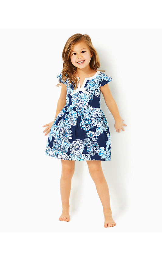 LOUISE DRESS - LOW TIDE NAVY - BOUQUET ALL DAY