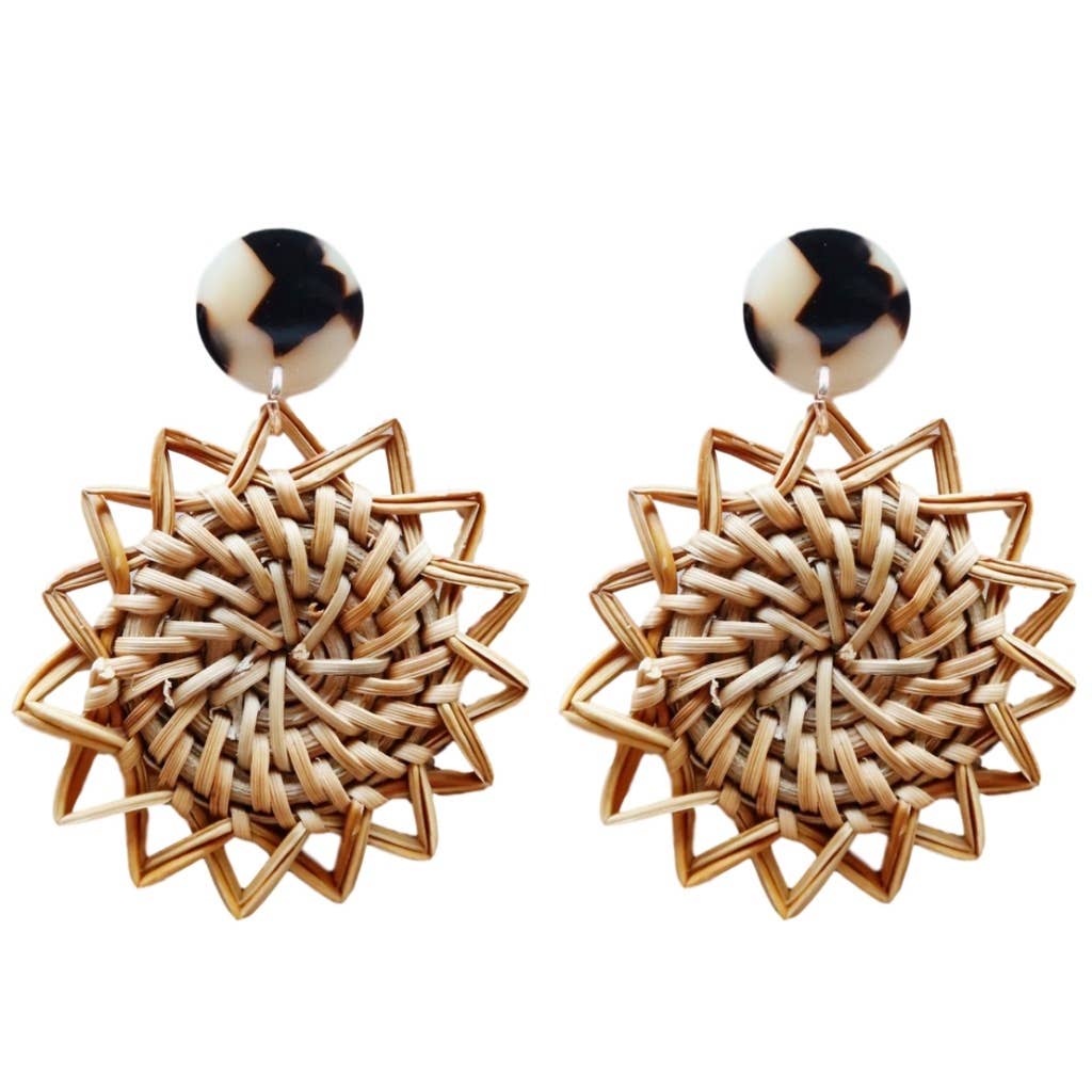 Sunburst Rattan Drops