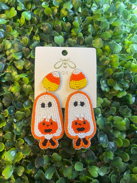 TRICK OR TREAT GHOST EARRINGS
